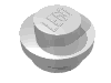 Набор LEGO Plate Round 1 x 1 with Solid Stud, Chrome Silver
