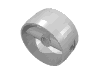 Набор LEGO Technic Cylinder 4 x 4 with Pin Holes and Centre Bar, Chrome Silver