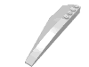 Набор LEGO Wedge 12 x 3 Right, Chrome Silver