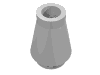 Набор LEGO Cone 1 x 1 [No Top Groove], Chrome Silver