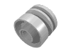 Набор LEGO Wheel 30.4 x 14 with Pin Hole, Fake Bolts and Shallow Spokes, Chrome Silver
