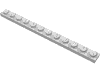 Набор LEGO Plate 1 x 12, Chrome Silver