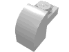 Набор LEGO Brick Curved 1 x 2 x 1 1/3 with Curved Top, Chrome Silver