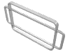 Набор LEGO Vehicle Grille Guard, Chrome Silver