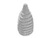 Набор LEGO Cone  4 x  4 x  6.667 Drill with Grey Peghole, Chrome Silver