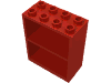 Набор LEGO Homemaker Bookcase 2 x 4 x 4, Красный