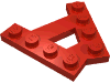 Набор LEGO Plate Special 4 Stud 45В° Angle Plate, Красный