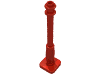 Набор LEGO Lamp Post 2 x 2 x 7 with 6 Base Flutes, Красный