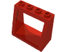 Набор LEGO Windscreen 2 x 4 x 3 Frame, Красный