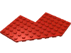 Набор LEGO Plate Angled 10 x 10 without Corner, Красный