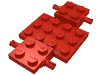 Набор LEGO Vehicle Base 4 x 7 x 2/3, Красный