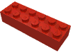 Набор LEGO Brick 2 x 6, Красный