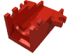 Набор LEGO Minifig Cannon Base 2 x 4, Красный