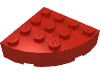 Набор LEGO Brick Round Corner 4 x 4 Full Brick, Красный
