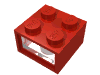 Набор LEGO Electric Lightbrick 2 x 2 Type 1 - 4.5V [Complete], Красный