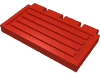 Набор LEGO Hinge Train Gate 2 x 4, Красный