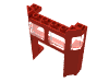 Набор LEGO Train Front with 1 x 4 x 3 Cutout, Красный
