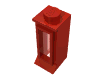 Набор LEGO Window 1 x 1 x 2 (old type) with Extended Lip and Solid Stud, with Fixed Glass, Красный
