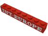 Набор LEGO Brick 1 x 8 with INT-EUROPE Print, Красный
