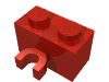 Набор LEGO Brick Special 1 x 2 with Vertical Clip [Thick U Clip], Красный