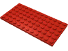 Набор LEGO Plate 6 x 12, Красный