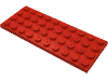 Набор LEGO Plate 4 x 10, Красный