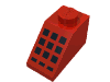 Набор LEGO Slope 45В° 2 x 1 with 9 Large + 3 Small Black Buttons Print, Красный