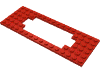 Набор LEGO Plate Special 6 x 16 with Motor Cutout Wide, Красный