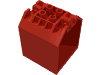 Набор LEGO Container, Box Open Ended 4 x 4 x 4 with 1 hinge finger each end, Красный