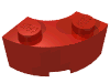 Набор LEGO Brick Round Corner 2 x 2 Macaroni with Stud Notch, Красный