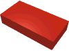 Набор LEGO Tile 1 x 2 without Groove, Красный