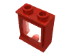 Набор LEGO Window 1 x 2 x 2 Classic with Short Sill [Complete], Красный