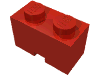Набор LEGO Brick Special 1 x 2 with Cable Holding Cutout, Красный