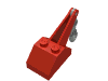 Набор LEGO Slope Brick 45 2 x 3 x 1 & 1/3 Double with Light Gray Hook crane, Красный