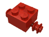 Набор LEGO Brick 2 x 2 [Red Wheels for Single Tyre], Красный