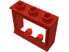 Набор LEGO Window 1 x 3 x 2 Classic with Short Sill, No Glass, Красный