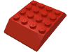 Набор LEGO Slope 45В° 6 x 4 Double [aka Train Roof], Красный