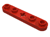 Набор LEGO Technic Plate 1 x 5 with Smooth Ends, 4 Studs and Centre Axle Hole, Красный