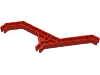 Набор LEGO Znap Beam 16, 9 Holes, 5 Bends, Красный