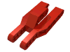 Набор LEGO Technic Beam 3 x 7 x 2 Fork 3 Fingers, Красный