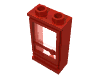 Набор LEGO Door 1 x 2 x 3 Left [Old Style with Glass], Красный