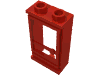 Набор LEGO Door 1 x 2 x 3 Left, without Glass for Slotted Bricks, Красный