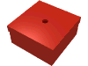 Container, Box 3.5 x 3.5 x 1.3 with hinged lid
