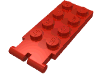 Набор LEGO Hinge Plate 2 x 4 - Male (Digger Bucket Holder), Красный