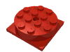 Набор LEGO Turntable 4 x 4 Square Base with Top, Complete Assembly, Красный