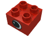 Набор LEGO Duplo, Brick 2 x 2 with Eye with White Spot Print, on Two Sides - Type 1, Красный