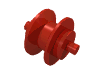 Набор LEGO Wheel Centre Small with Stub Axles (Pulley Wheel), Красный