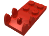 Набор LEGO Hinge Plate 2 x 4 - Female (Digger Bucket Holder), Красный
