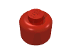 Набор LEGO Minifig Head Plain [Solid Stud], Красный
