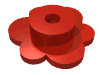 Набор LEGO Flower - Small, Красный